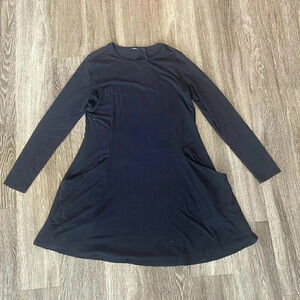 Womens NWT Betabrand Black Travel Tshirt Dress - S